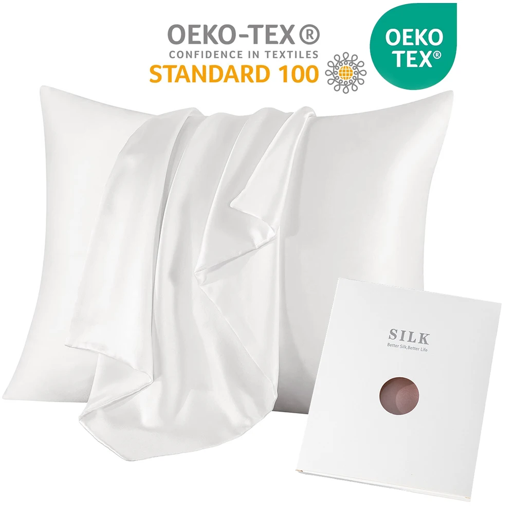 6A 30MM 100% Two Sides Pure Re - Silk Pillowcase Set review and price