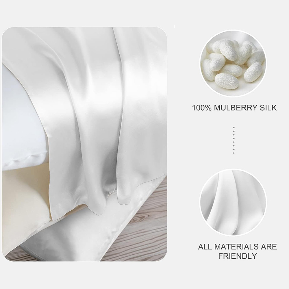 6A 30MM 100% Two Sides Pure Re - Silk Pillowcase Set review and price